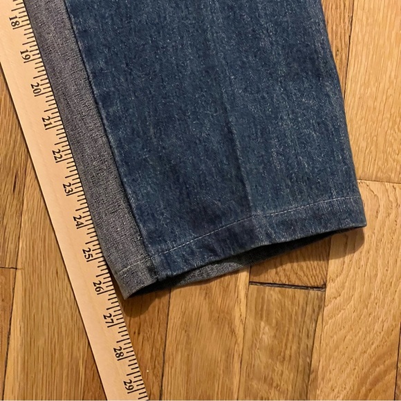 Vintage 80s Cotler Made in USA Mens Two Tone Cowboy Western Blue Jeans 30x26.5 - Picture 11 of 12